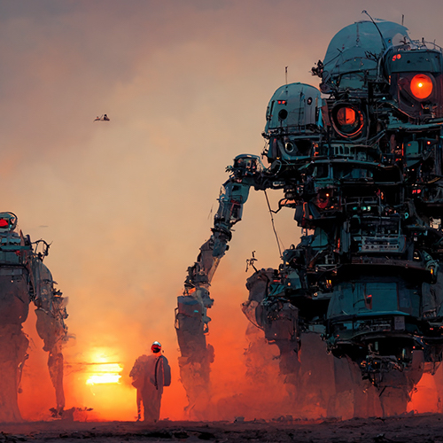 Robots Watching the Sunset